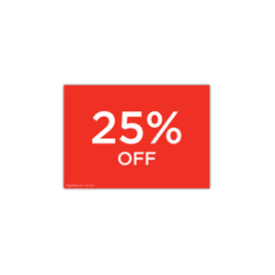 25% off double sided card A5, A4, A3