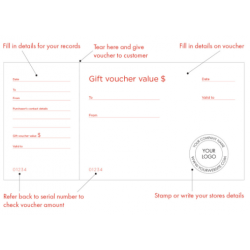 Gift Vouchers - Book of 25 