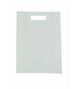 Large White Boutique Bags - HDPE  pack/100