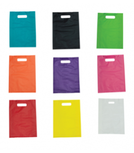 Small Boutique Bags - HDPE  (Colours) Pack/100